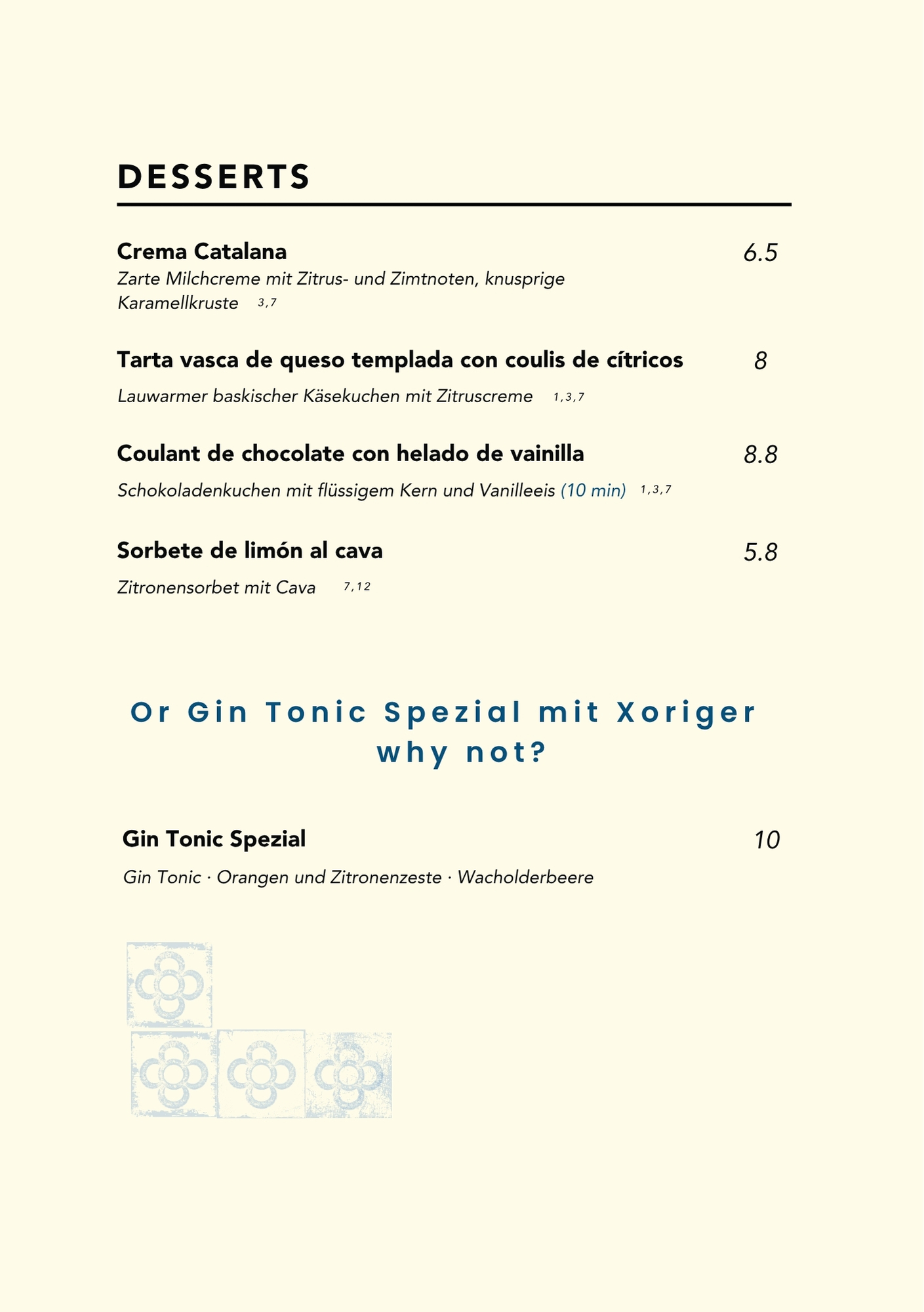 menu individual 11